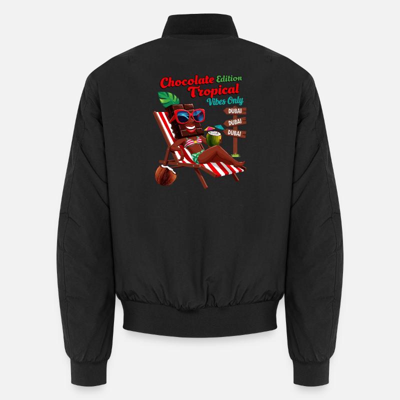 Schokolade Tropical - Unisex Bomberjacke - Schwarz