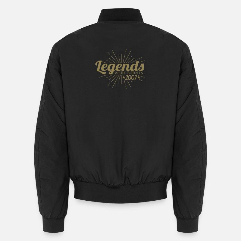 Legenden geboren 2007 Retro Geburtstag Unisex Bomberjacke