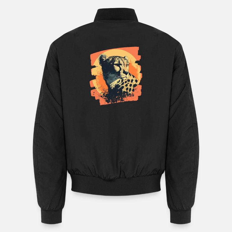 Gepard - Unisex Bomberjacke - Schwarz