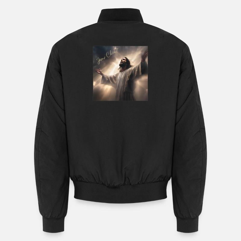 Jesus Christus, katholisch, religiös - Unisex Bomberjacke - Schwarz