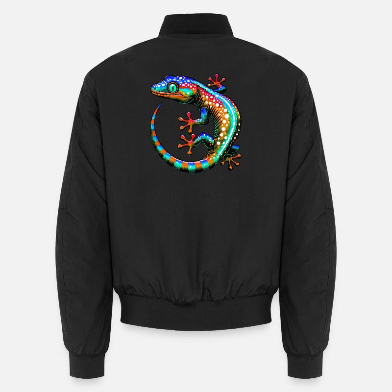 Gecko - Unisex Bomber Jacket - black
