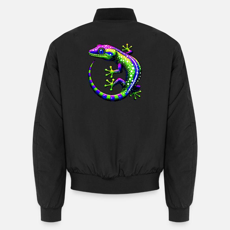 Gecko - Unisex Bomber Jacket - black