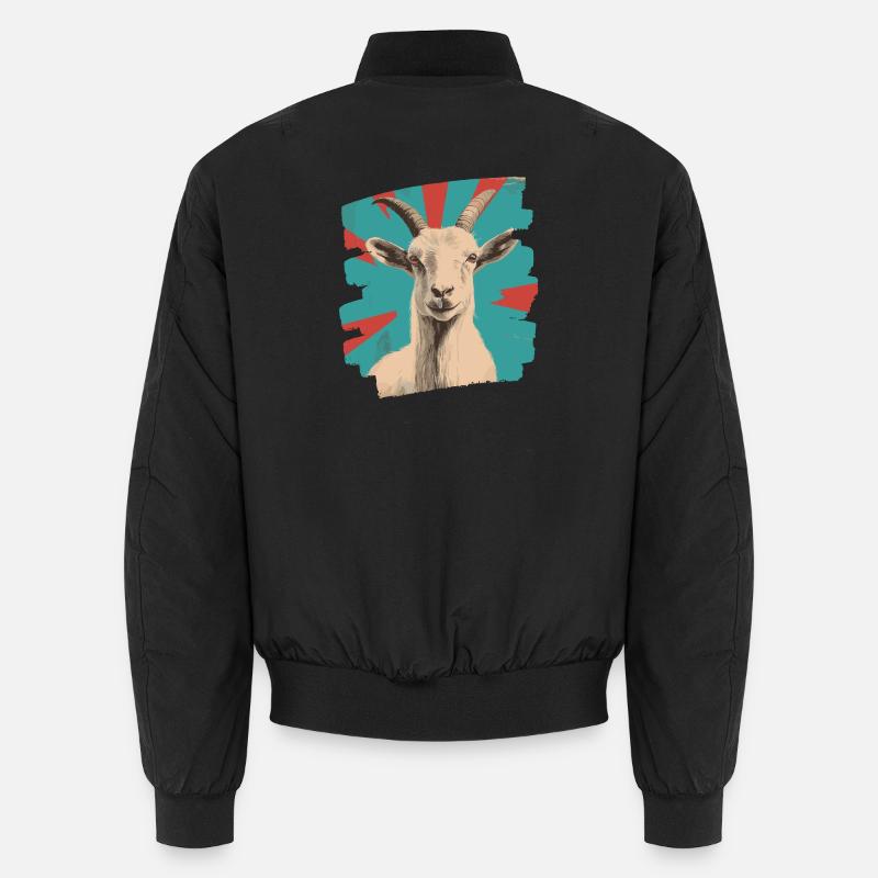 Goat - Unisex Bomber Jacket - black