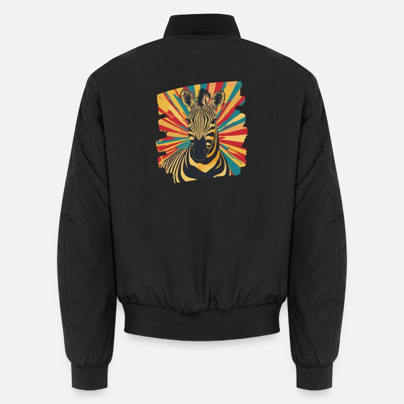 Zèbre Bomber unisexe