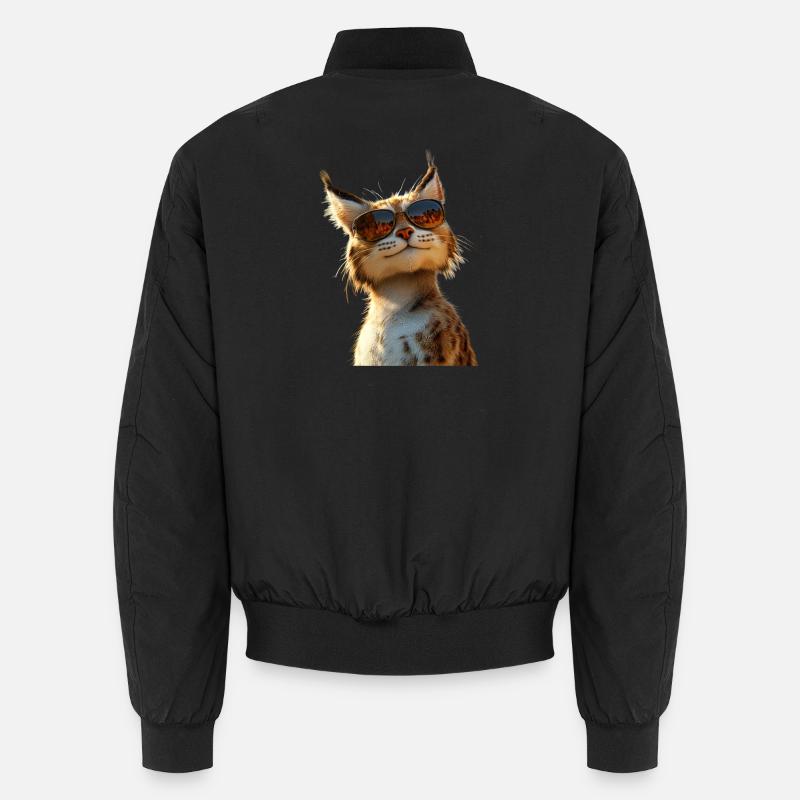 Lynx Chat sauvage Grands chats Chats Mignon Lynx Bomber unisexe