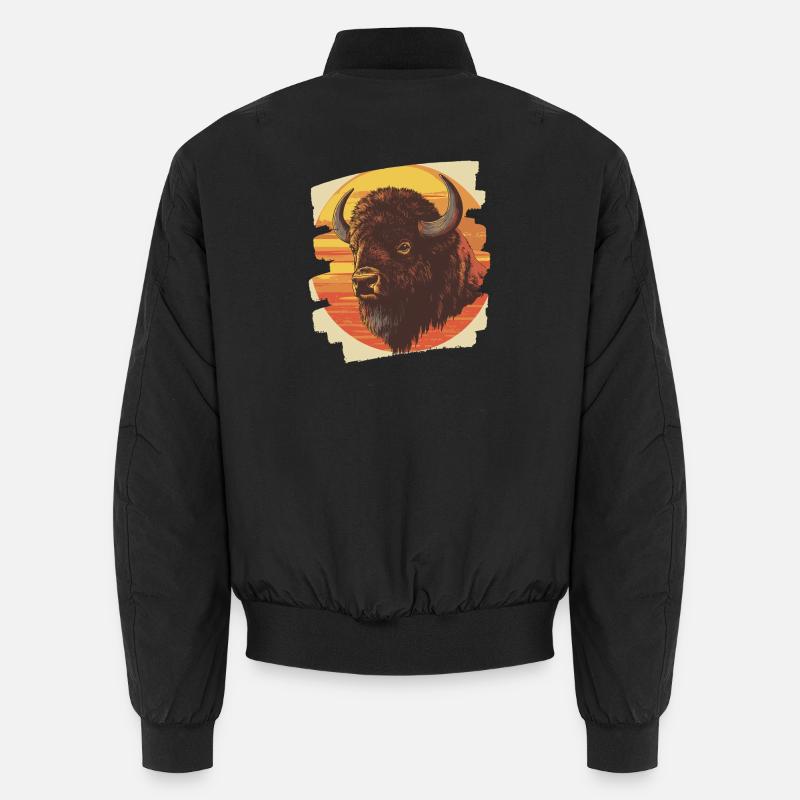 Bison Rétro Bomber unisexe