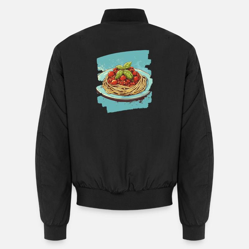 Spaghetti Bolognese - Unisex Bomber Jacket - black