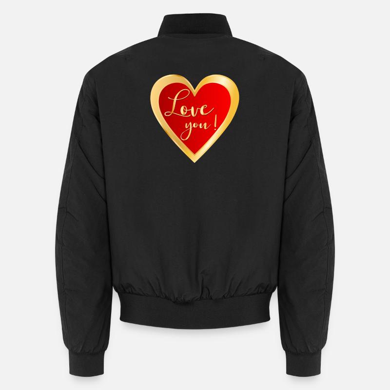 Je t’aime Cœur Bomber unisexe