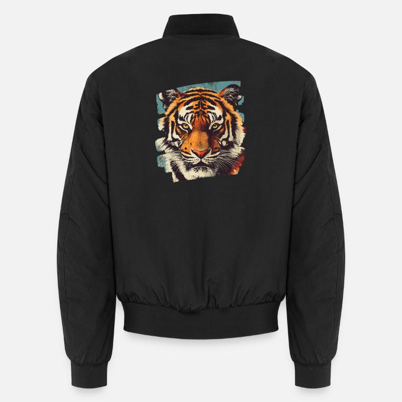 Tigre Rétro Bomber unisexe