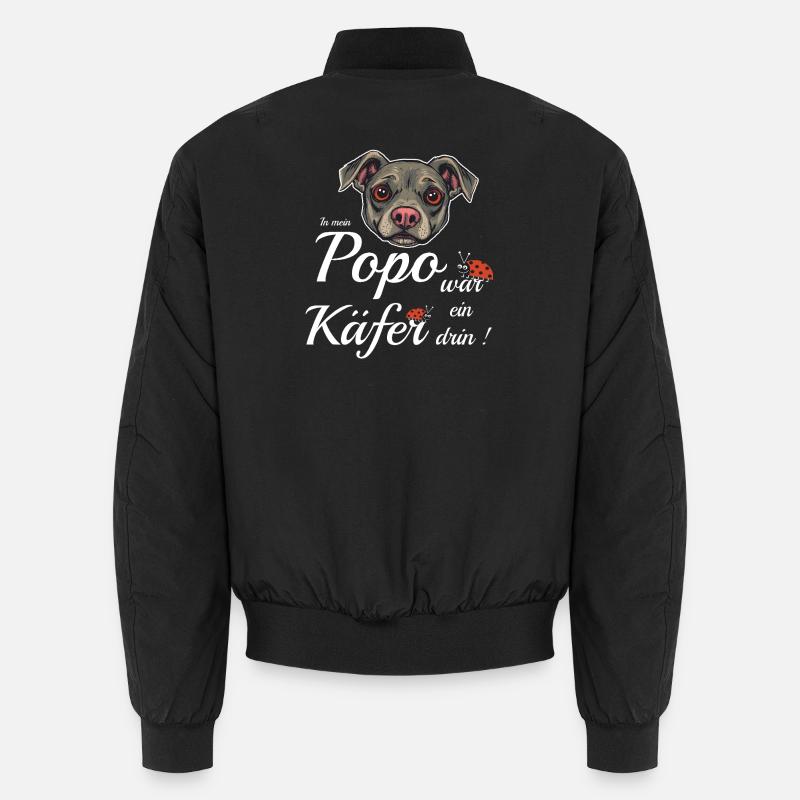 Lustiger Hund Unisex Bomberjacke