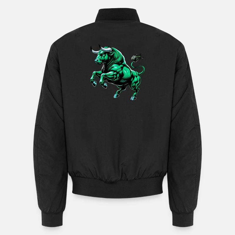 Stier - Unisex Bomberjacke - Schwarz