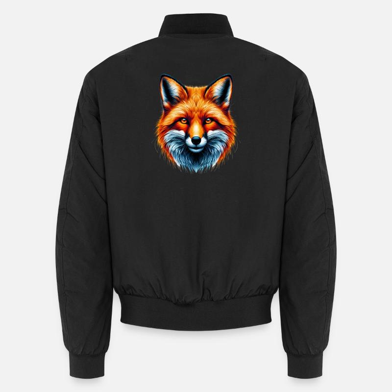 Fox - Unisex Bomber Jacket - black