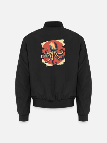Octopus Octopus - Unisex Bomber Jacket - black