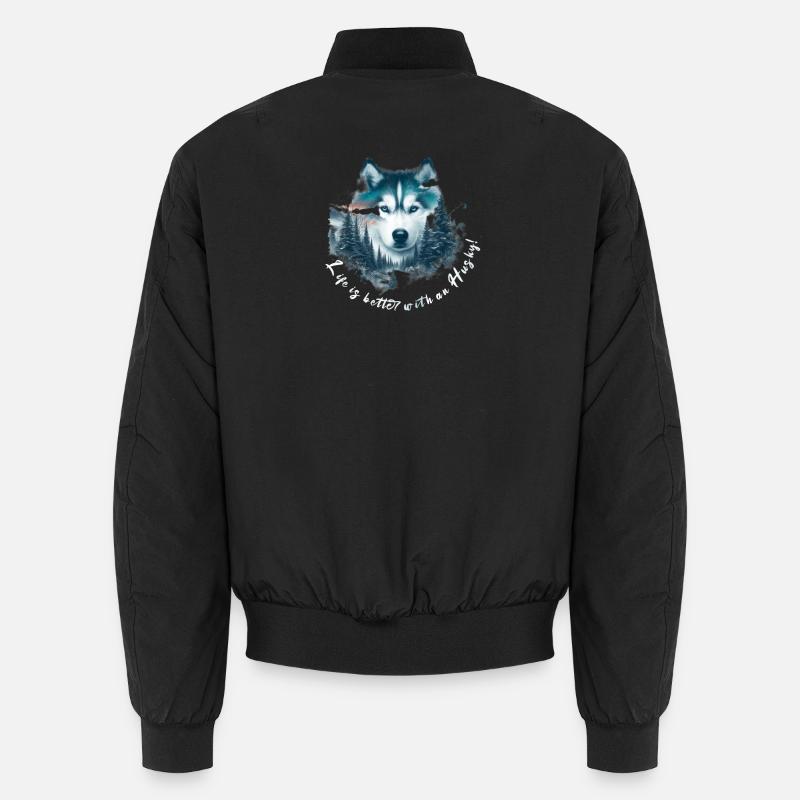 Husky Unisex Bomber Jacket