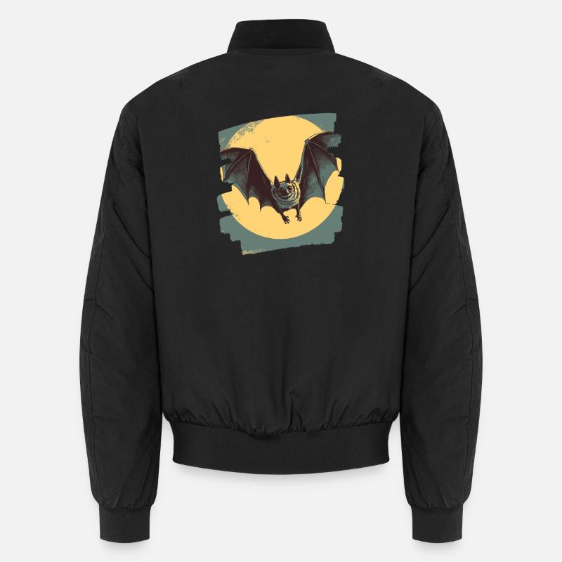 Fledermaus Retro Unisex Bomberjacke