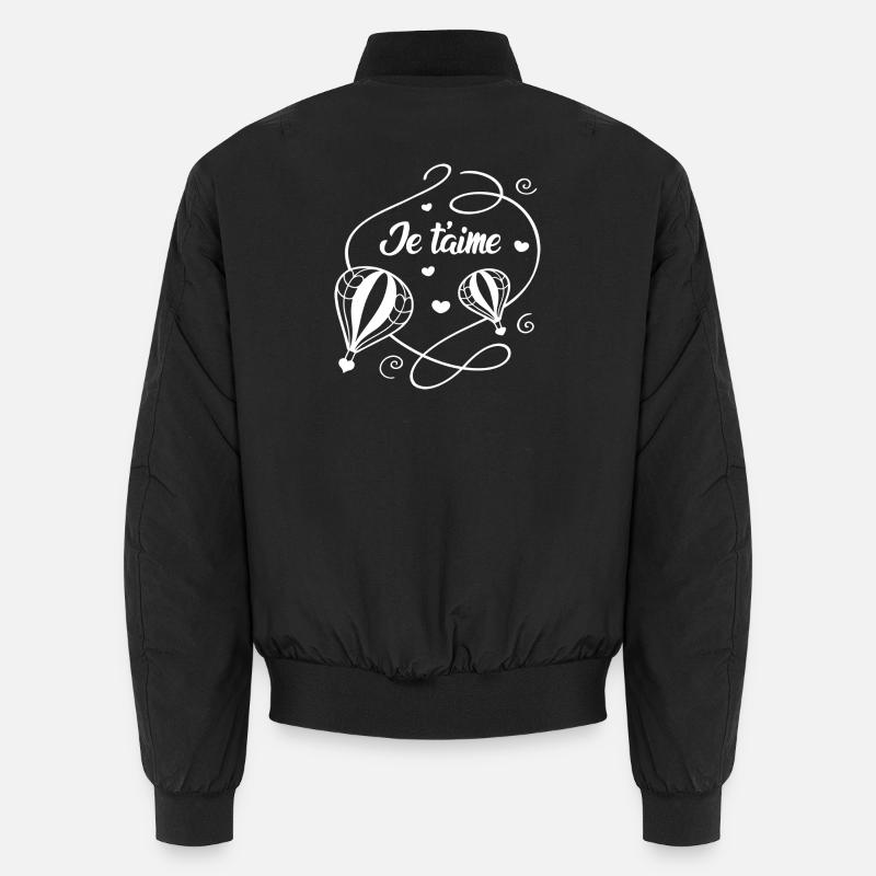 Ich liebe dich - Unisex Bomberjacke - Schwarz