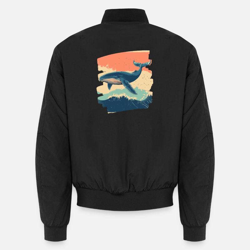 Walfisch - Unisex Bomberjacke - Schwarz