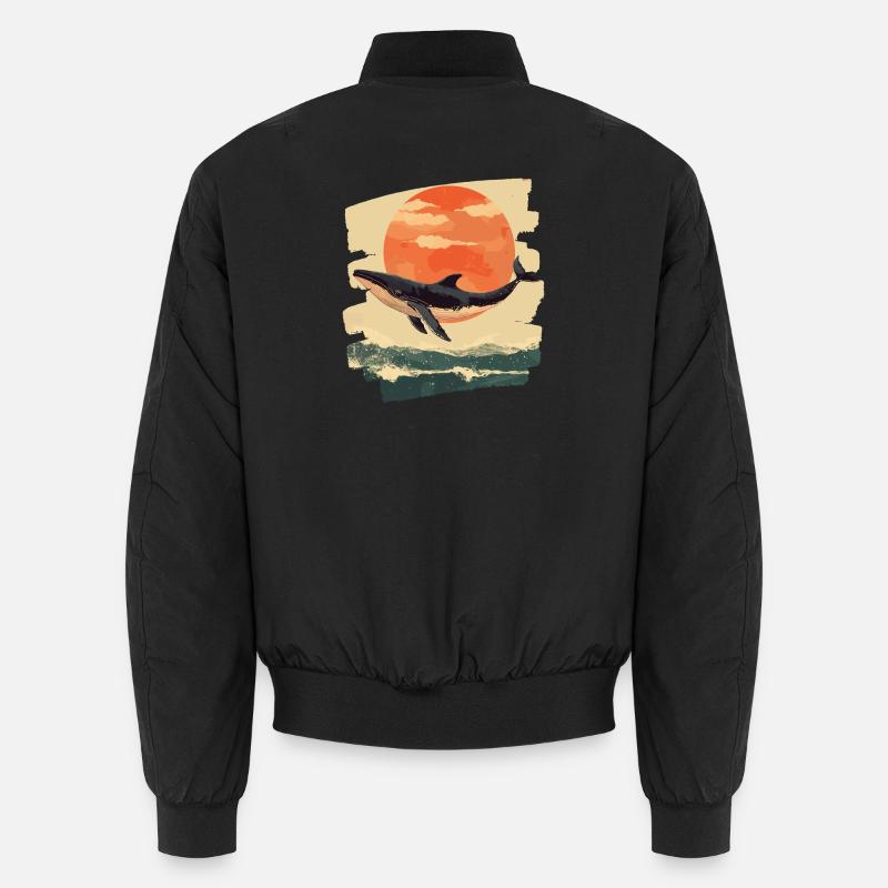Wal Retro Unisex Bomberjacke