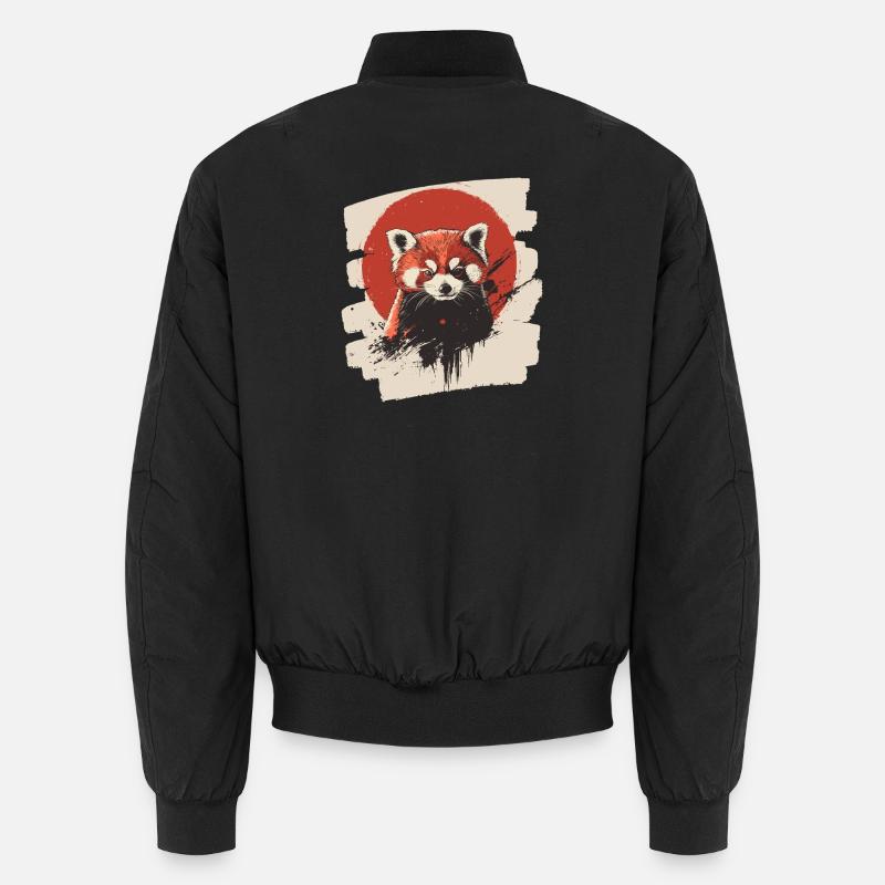 Panda roux rétro Bomber unisexe