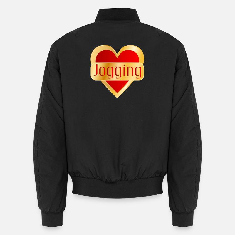 RUNNING JOGGING HEART Unisex Bomber Jacket