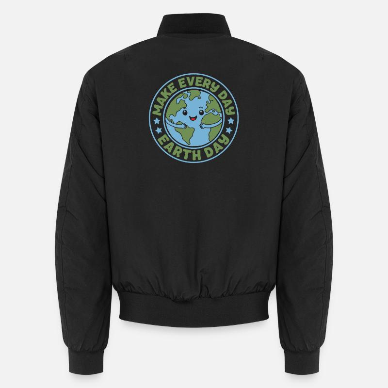 Machen Sie jeden Tag zum Tag der Erde Unisex Bomberjacke