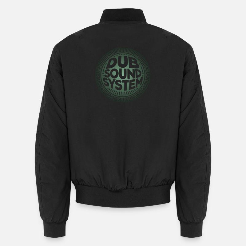 Dub sound system logo, for music lovers Unisex Bomber Jacket