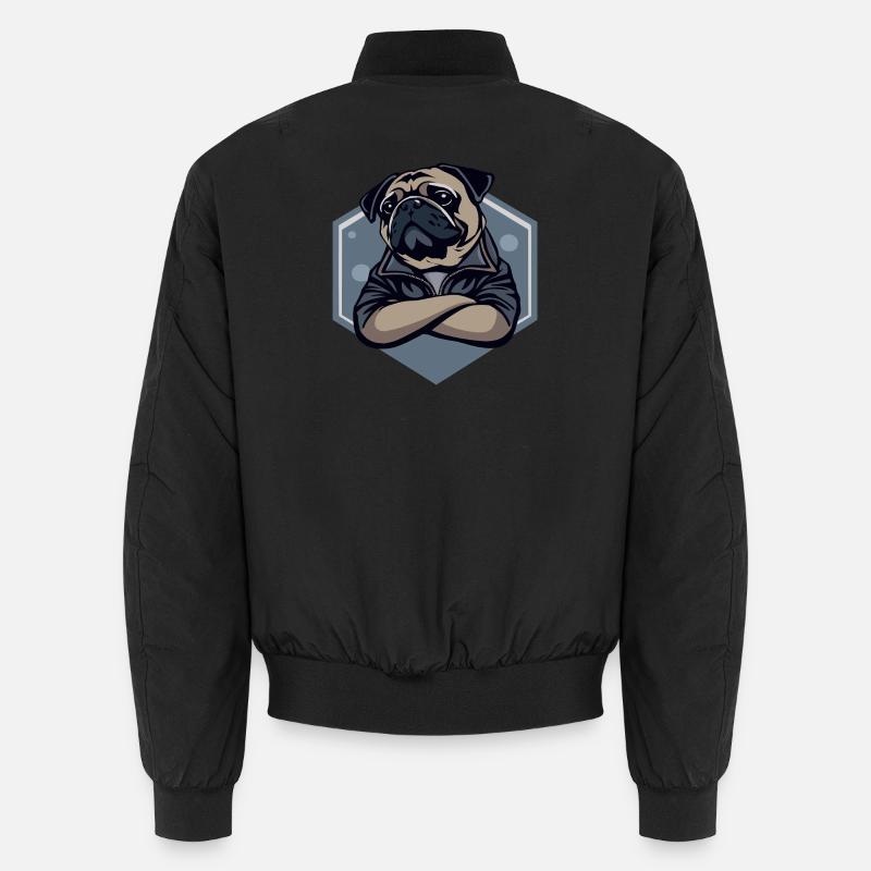 Pug Dog Unisex Bomber Jacket