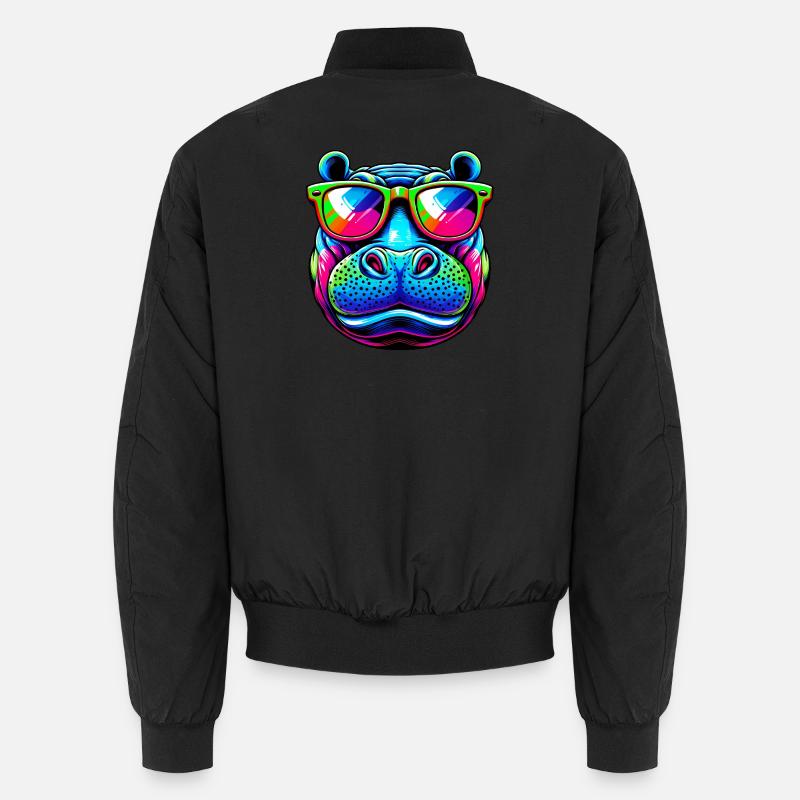 Hippopotamus Unisex Bomber Jacket