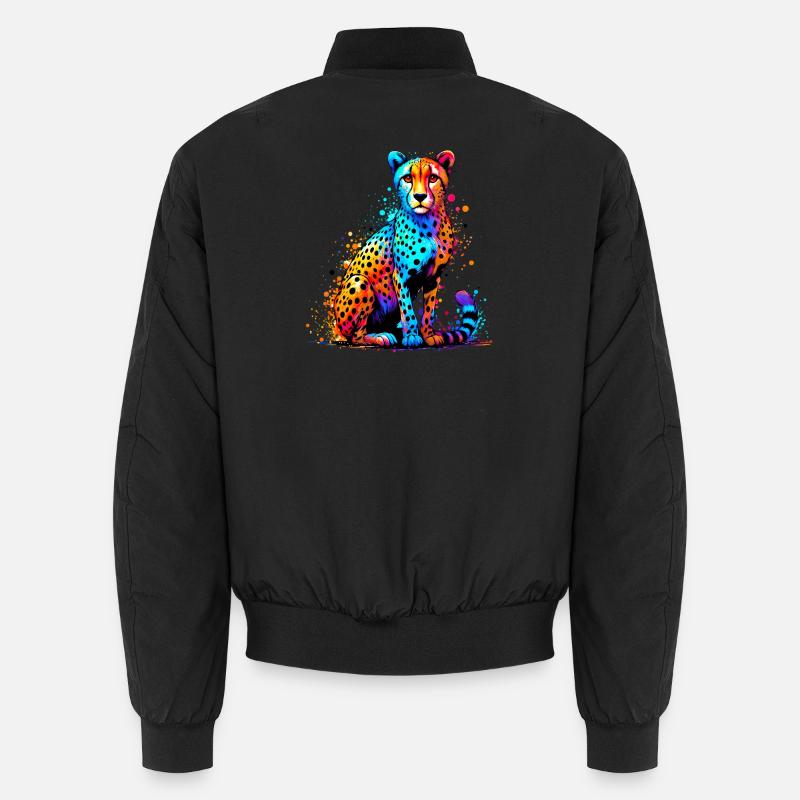 Gepard - Unisex Bomberjacke - Schwarz