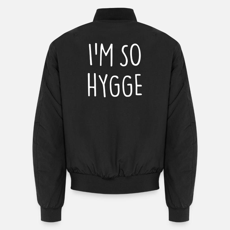 JE SUIS TELLEMENT HYGGE - Bomber unisexe - noir