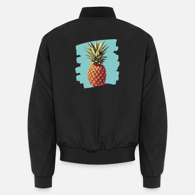 Pineapple 3 png Unisex Bomber Jacket