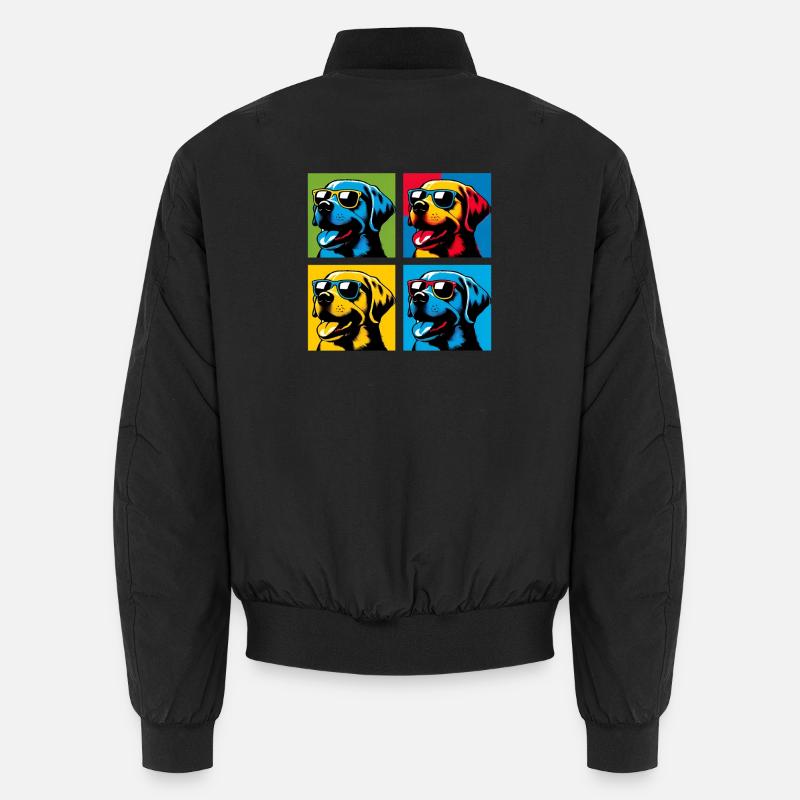 Lab Love Pop, Kumpel, Marshmallow, Teddy, Glücklich Unisex Bomberjacke