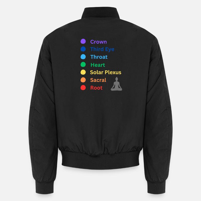 Chakra - Unisex Bomberjacke - Schwarz