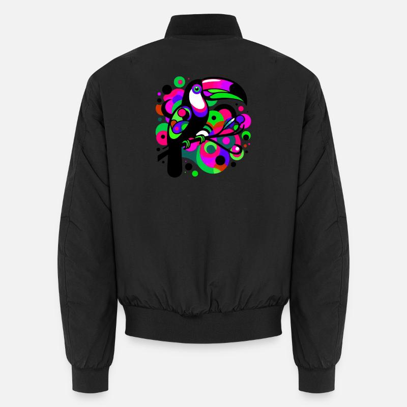 Toucan - Unisex Bomber Jacket - black