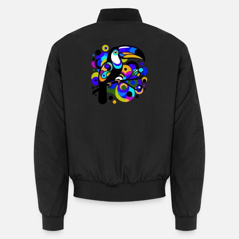 Toucan - Unisex Bomber Jacket - black