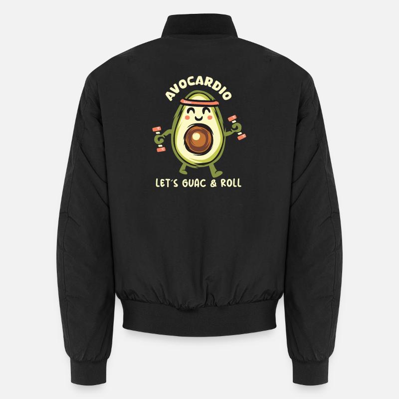 Avocardio – Let’s Guac & Roll! Symbol Unisex Bomberjacke
