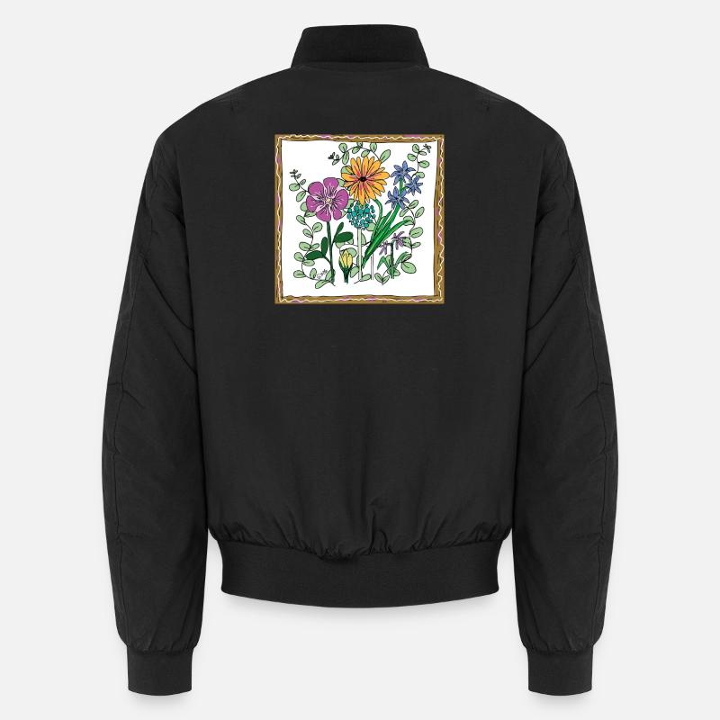 Blumen, Blüten und Pflanzen Unisex Bomberjacke