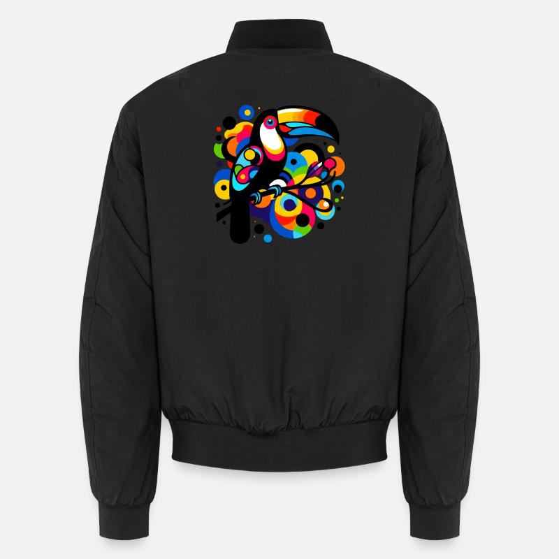 Toucan - Unisex Bomber Jacket - black