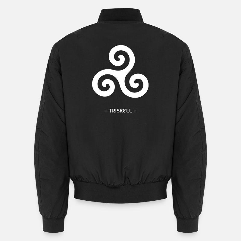 Triskell - Bomber unisexe - noir