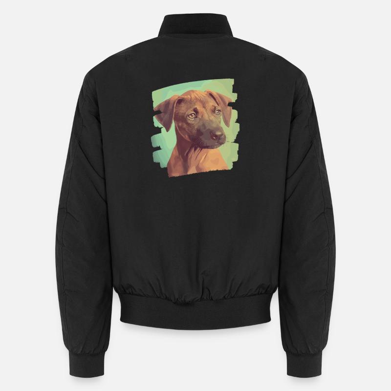 Rhodésian Ridgeback - Bomber unisexe - noir