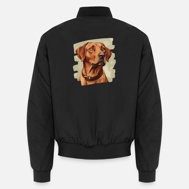 Rhodésian Ridgeback - Bomber unisexe - noir
