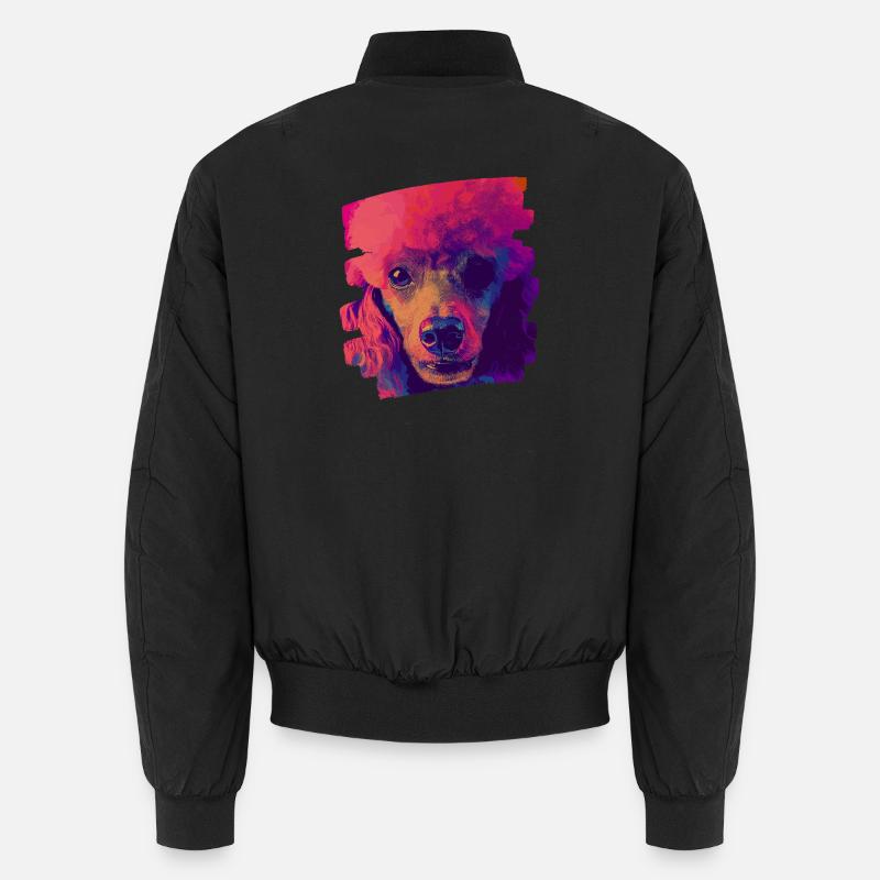 Poodle - Unisex Bomber Jacket - black