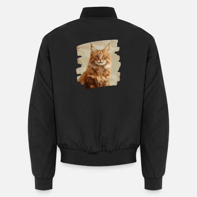 Maine Coon - Unisex Bomberjacke - Schwarz