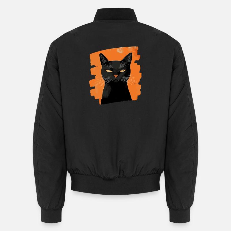 Black cat Unisex Bomber Jacket