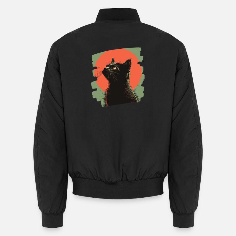 Chat noir Bomber unisexe