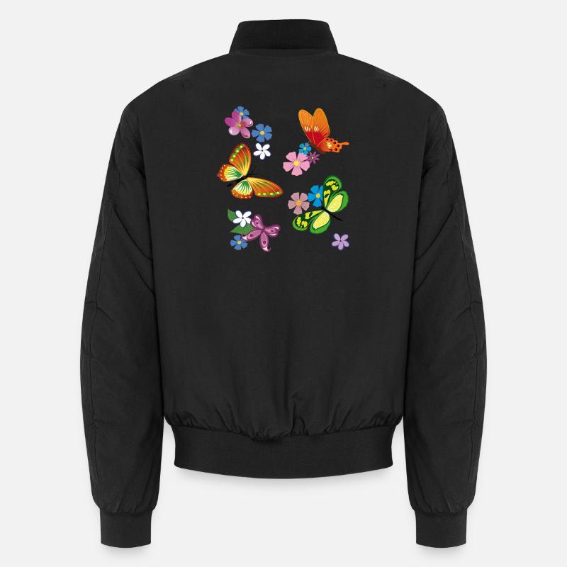 Fleurs, Fleurs, Papillon Bomber unisexe
