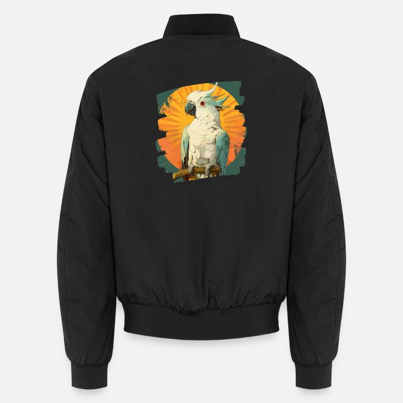 Kakadu - Unisex Bomberjacke - Schwarz