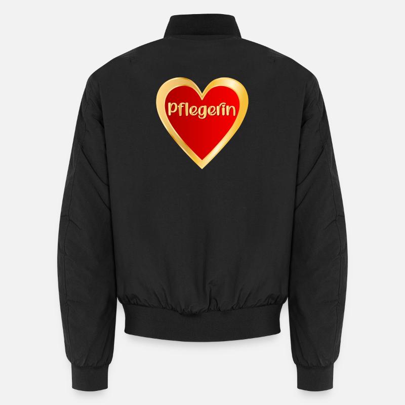 DANKESCHÖN PFLEGE - BERUF PFLEGERIN - Unisex Bomberjacke - Schwarz