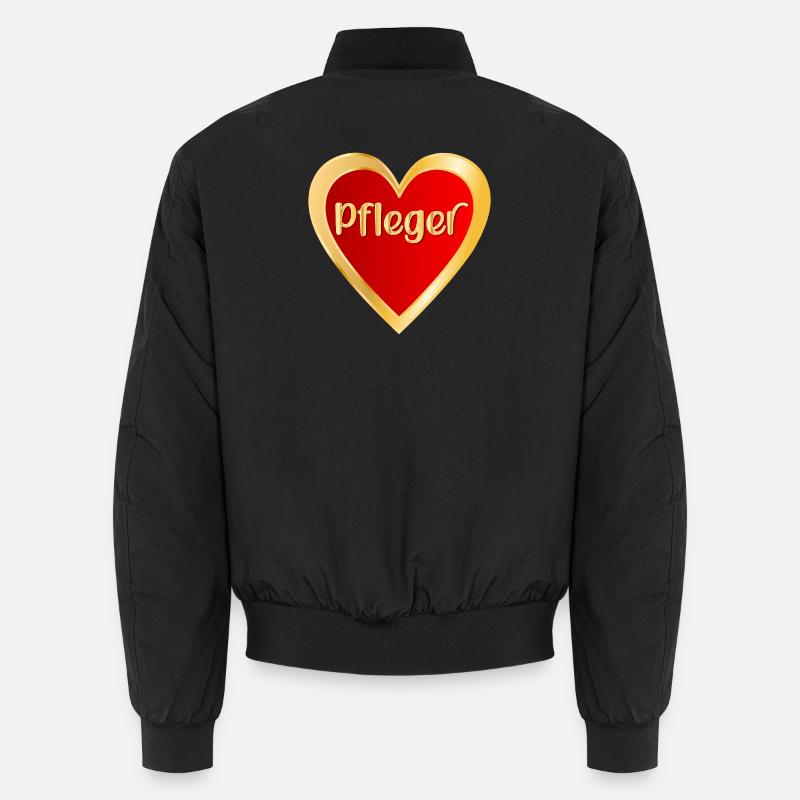BERUF PFLEGE - HERZ PFLEGER Unisex Bomberjacke