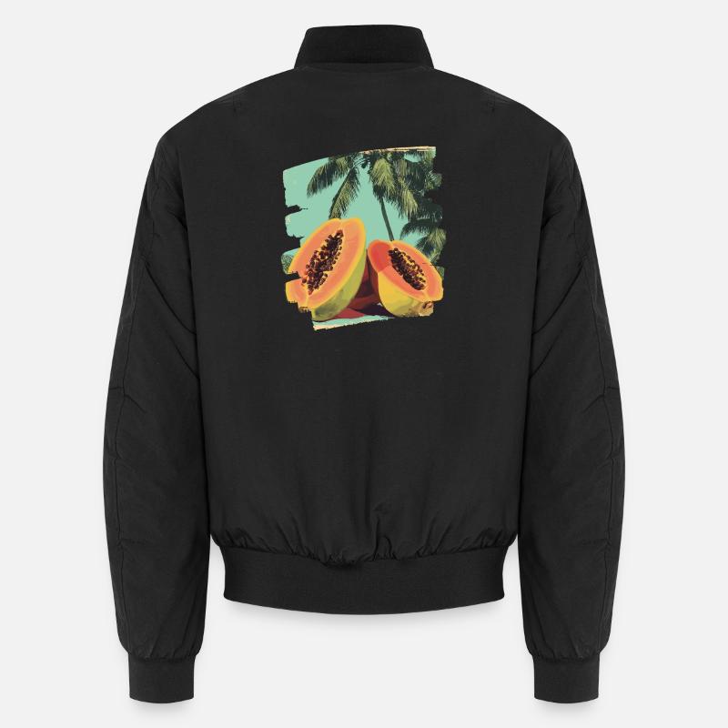 Papaya - Unisex Bomberjacke - Schwarz